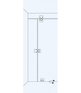 Gâche avec battue pour serrure extra plate