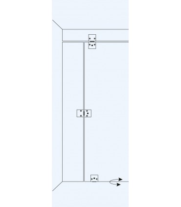 Gâche avec battue pour serrure extra plate