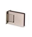 Paire de charnière à fermeture hydraulique pour porte en verre