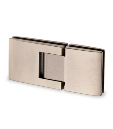 Paire de charnière à fermeture hydraulique pour porte en verre