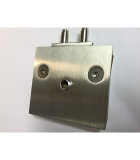 Serrure extra plate pour porte en verre