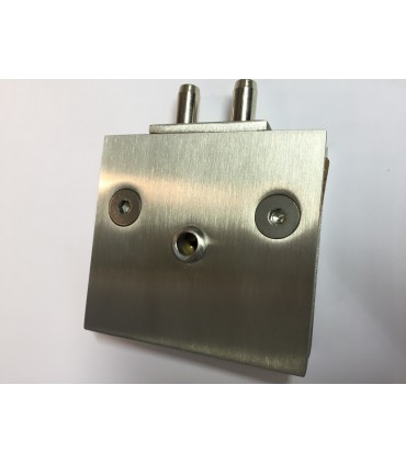 Serrure extra plate pour porte en verre