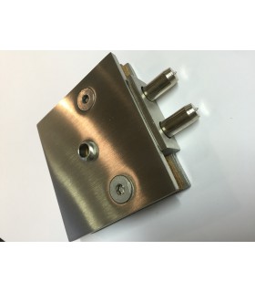 Serrure extra plate pour porte en verre