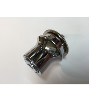 Serrure poussoir pour porte coulissante de vitrine en verre