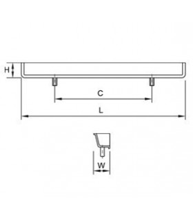 Poignée tirette série Hide technique