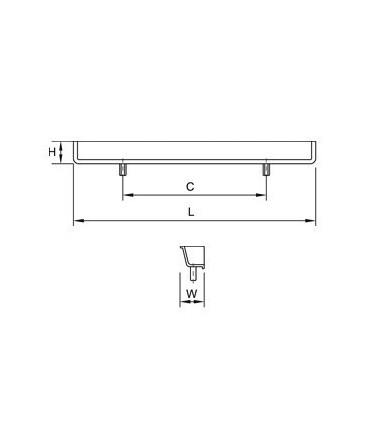 Poignée tirette série Hide technique