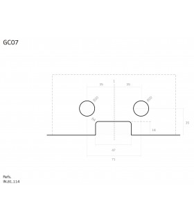 Fixation entre deux volumes d'imposte en verre