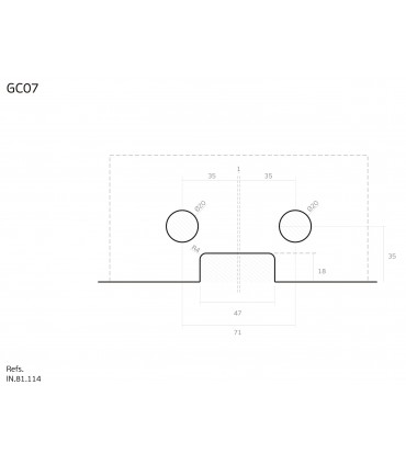 Fixation entre deux volumes d'imposte en verre