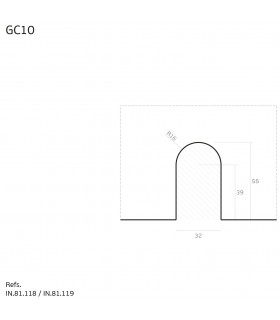 Gâche pour serrure à bouton moleté