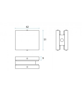 Gâche pour serrure à bouton moleté