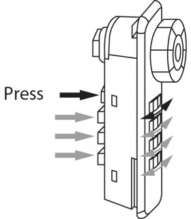 Serrure à came série 224 ouverture sur combinaison