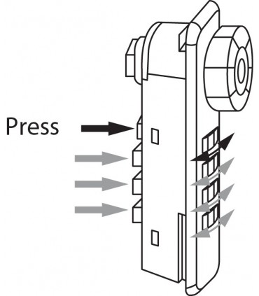Serrure à came série 224 ouverture sur combinaison
