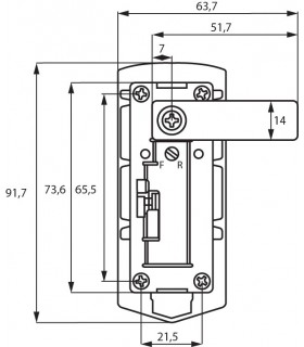 Serrure à came série M238 ouverture sur combinaison