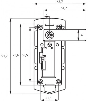 Serrure à came série M238 ouverture sur combinaison