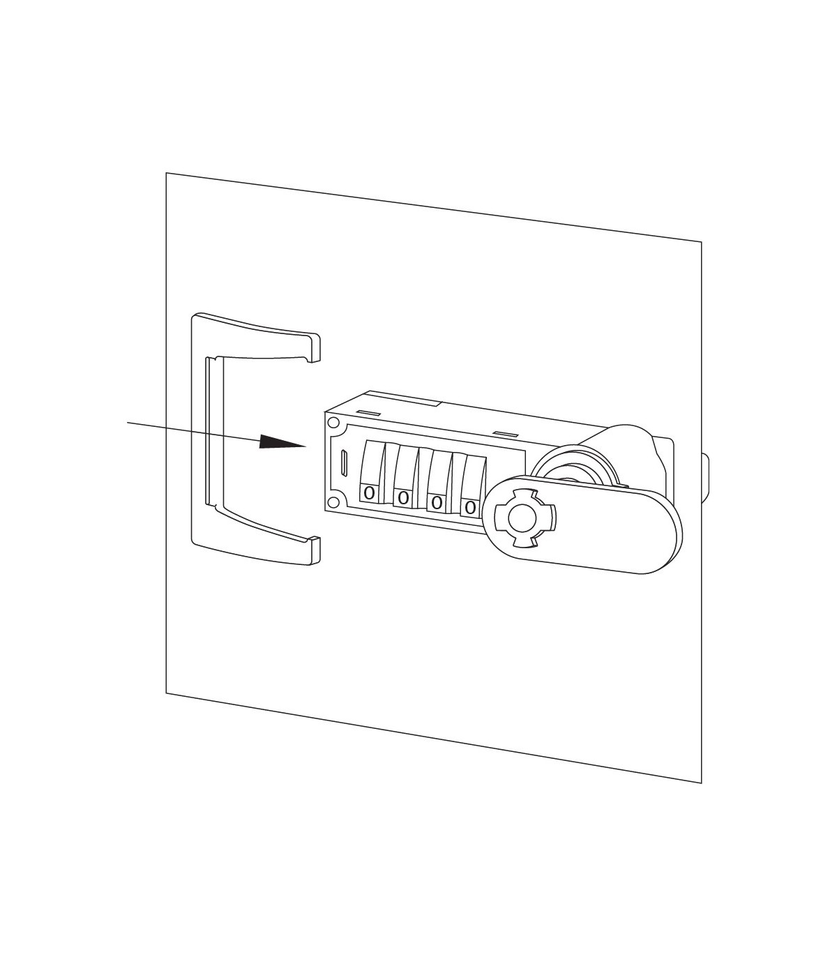 Serrure à came série M224 ouverture sur combinaison - Cadenas et se