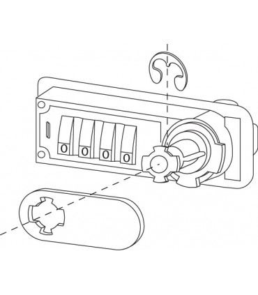 Serrure à came série 224 ouverture sur combinaison