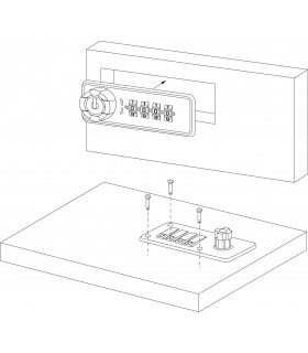 Serrure à came série 224 ouverture sur combinaison