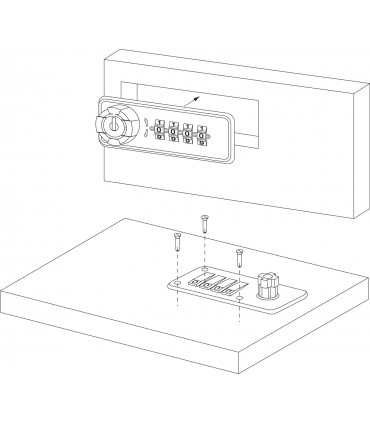 Serrure à came série 224 ouverture sur combinaison