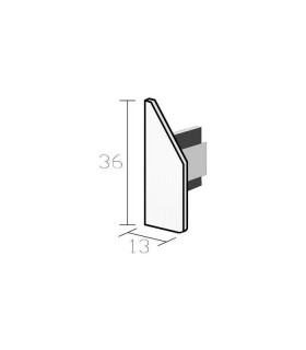 Lot de 2 embouts pour rail support miroir Lot de 2 embouts pour rail support miroir