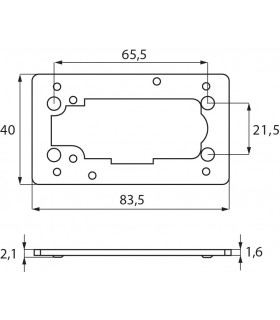 Contreplaque pour serrure à came série M237