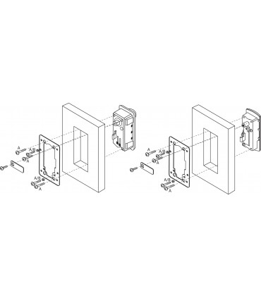 Contreplaque pour serrure à came série M237