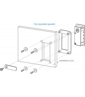 Contreplaque pour serrure à came série M266
