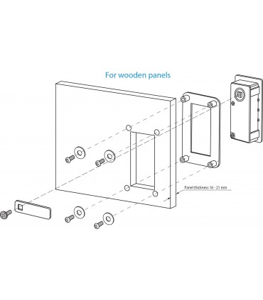 Contreplaque pour serrure à came série M266