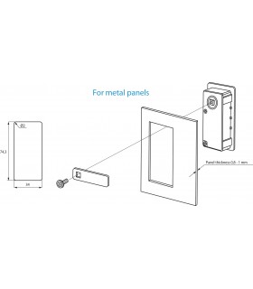 Serrure à came série M266 ouverture sur combinaison