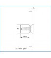 Plots de fixation pour signalétique lumineuse par LED