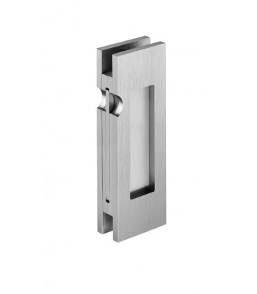 Poignée tirette pour porte coulissante en verre