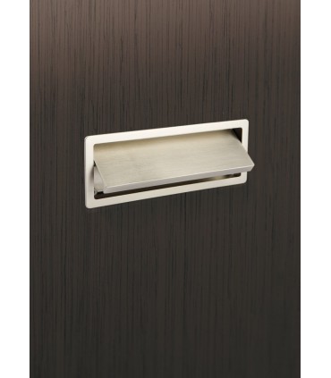 Poignée cuvette série Raso nickel satiné