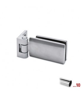 Paumelle inox avec fiche de 40 mm pour porte clarit en verre Paumelle inox avec fiche de 40 mm pour porte clarit en verre