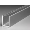 Profil aluminium en U de 40.1 x 30.5 x 40.1 mm série Super Profix 2430