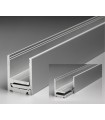 Profil aluminium avec parclose 40.1 x 30.5 x 40.1 mm série Super Profix 3030