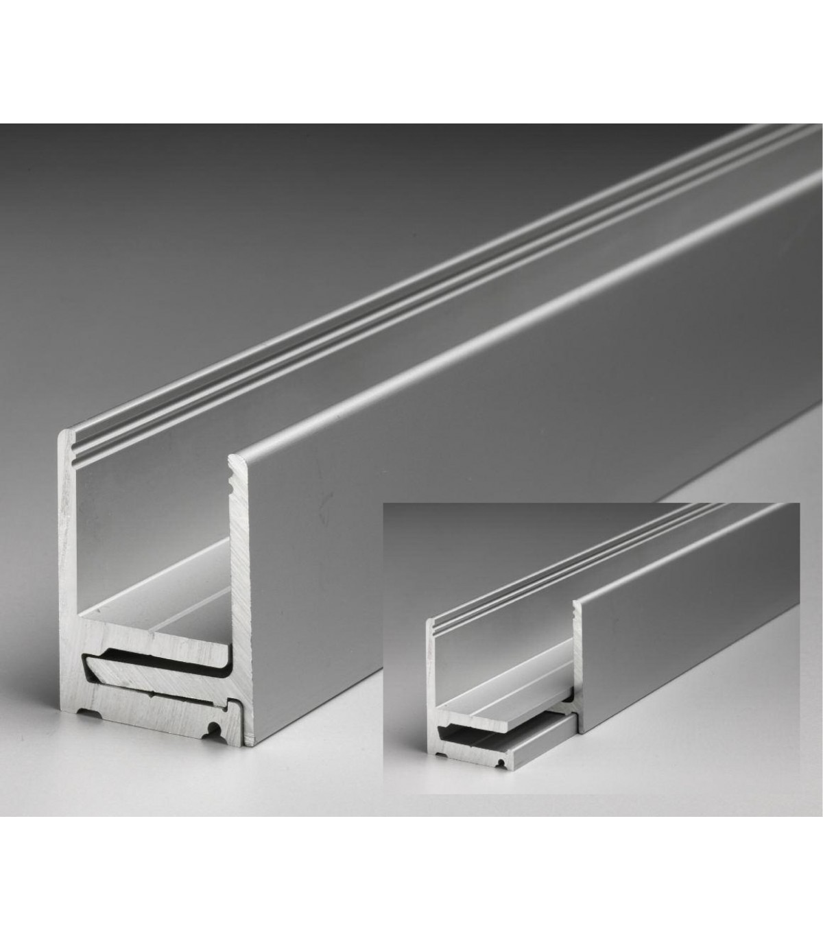 Profil aluminium avec parclose 40.1 x 30.5 x 40.1 mm série Super Pr
