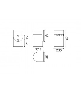 Butée de porte magnétique
