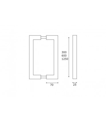 Poignée carrée série Quadro