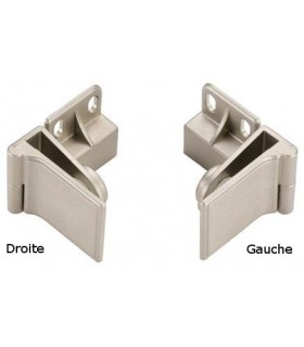 Charnière intermédiaire a blocage pour porte en verre d'épaisseur maxi 6 mm Charnière intermédiaire a blocage pour porte en verre d'épaisseur maxi 6 mm