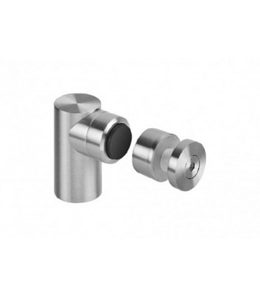 Butée arrêt magnétique inox pour porte verre