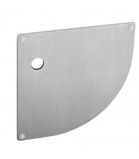 Paire de plaque arrondie pour poignée béquille série JSR