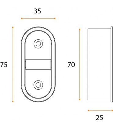 Poignée cuvette pour chant de porte