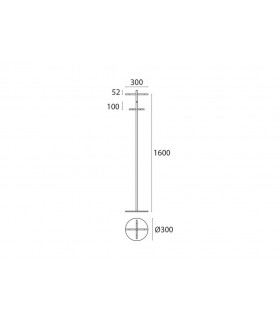 Porte manteaux inox brossé