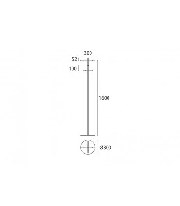 Porte manteaux inox brossé