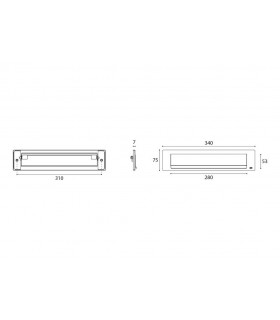 Entrée de boite à lettre ouverture extérieure