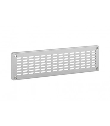 Grille de ventilation en inox avec trous oblongs