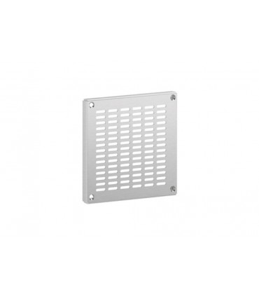 Grille de ventilation en inox avec trous oblongs