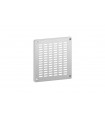 Grille de ventilation en inox avec trous oblongs