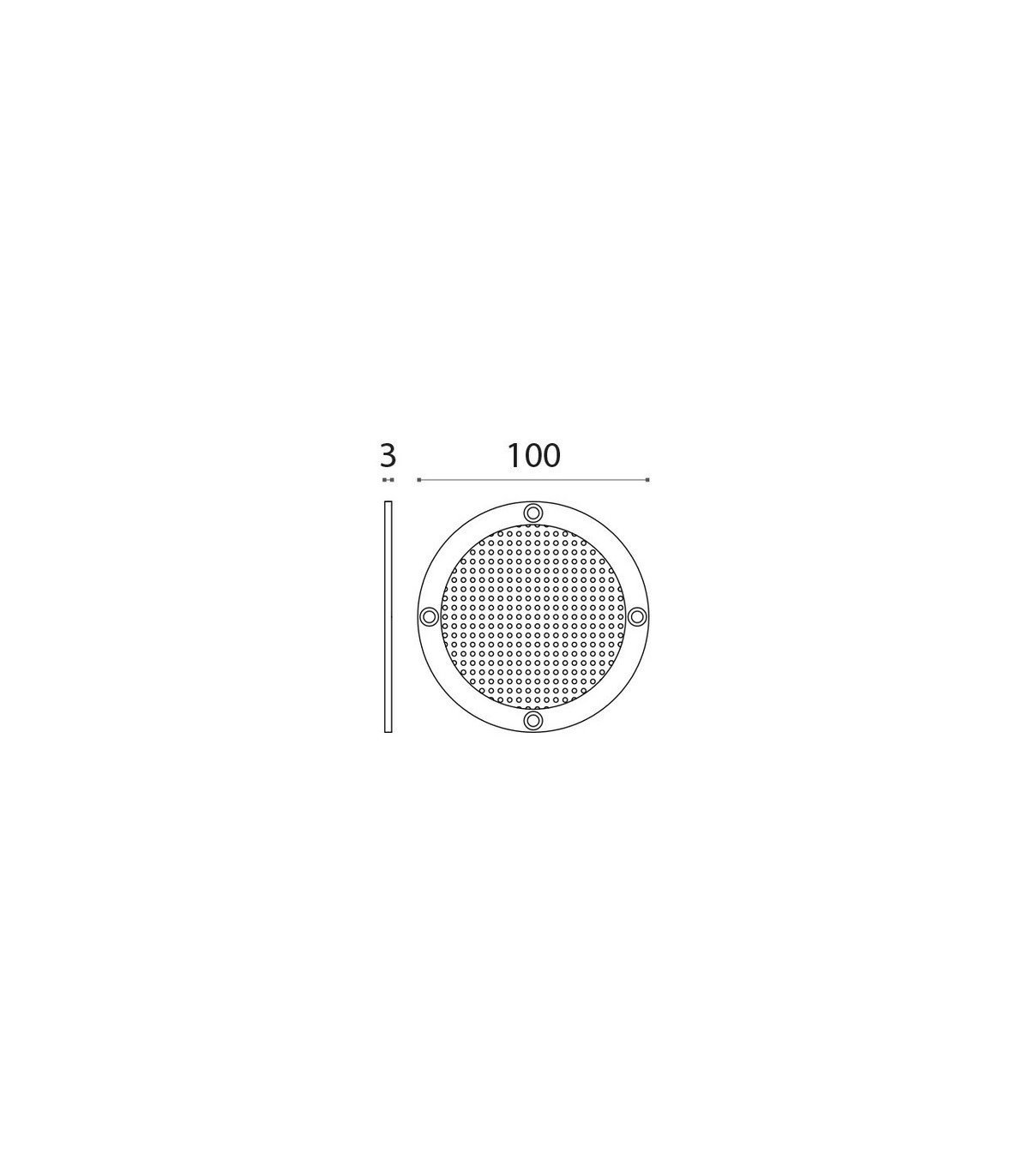 Grille d'aération - Grille d'aération ronde, trou de grille d'évent en  acier inoxydable, évent avec maille, tuyau d'échappement rond