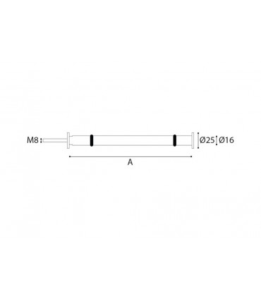 Support inox pour étagère 