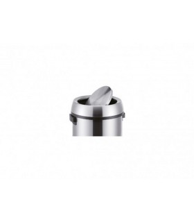 Poubelle inox couvercle plat ouverture basculante Poubelle inox couvercle plat ouverture basculante